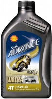 Photos - Engine Oil Shell Advance 4T Ultra 15W-50 1 L