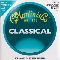 Photos - Strings Martin Classical Silverplated Plain End 28-43 