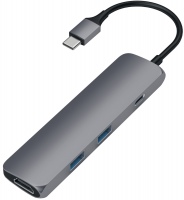 Card Reader / USB Hub Satechi Slim Aluminum Type-C Multi-Port Adapter 4K 