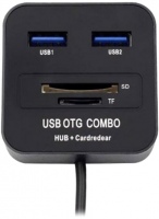 Photos - Card Reader / USB Hub Lapara LA-MicroUSB-OTG-HUB-CR 