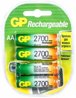 Photos - Battery GP Rechargeable  4xAA 2700 mAh