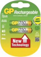 Photos - Battery GP Rechargeable 2xAAA 750 mAh 