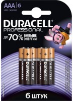 Photos - Battery Duracell  6xAAA Professional MN2400