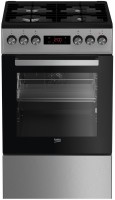 Photos - Cooker Beko FSM 52331 DXDT stainless steel