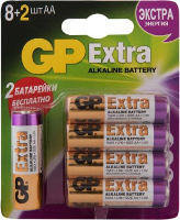 Photos - Battery GP  Extra Alkaline 10xAA (8+2)