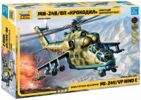 Photos - Model Building Kit Zvezda Attack Helicopter MI-24V/VP Hind E (1:72) 