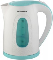 Photos - Electric Kettle SONNEN KT-2016 2200 W 2 L  white