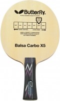 Photos - Table Tennis Bat Butterfly Balsa Carbo X5 