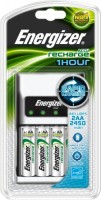 Photos - Battery Charger Energizer 1HR Charger + 2xAA 2450 mAh 