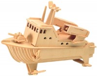 Photos - 3D Puzzle Wooden Toys Rocket Boat P038 