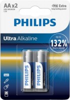 Photos - Battery Philips Ultra Alkaline  2xAA