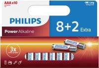 Photos - Battery Philips Power Alkaline  10xAAA