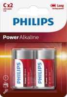 Photos - Battery Philips Power Alkaline 2xC 