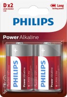 Photos - Battery Philips Power Alkaline 2xD 