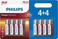 Battery Philips Power Alkaline  8xAA