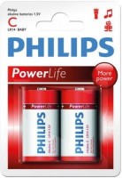 Photos - Battery Philips PoweLife 2xC 