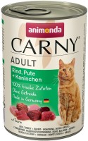 Photos - Cat Food Animonda Adult Carny Turkey/Rabbit  0.8 kg 6 pcs