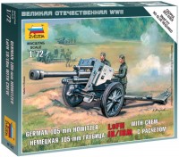 Photos - Model Building Kit Zvezda German 105 mm Howitzer LeFH with Crew (1:72) 