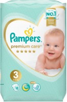 Photos - Nappies Pampers Premium Care 3 / 18 pcs 