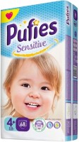 Photos - Nappies Pufies Sensitive 4 Plus / 68 pcs 