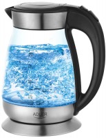 Photos - Electric Kettle Adler AD 1260 2200 W 1.7 L  stainless steel