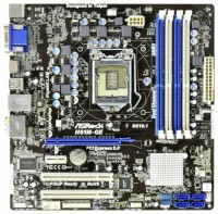 Photos - Motherboard ASRock H61M-GE 