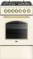 Photos - Cooker Beko FSS 52130 DCRS beige