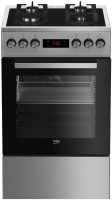 Photos - Cooker Beko FSMT 55330 DXDS stainless steel