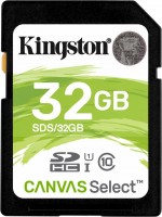 Photos - Memory Card Kingston SD Canvas Select 32 GB
