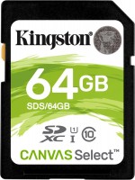 Photos - Memory Card Kingston SD Canvas Select 64 GB
