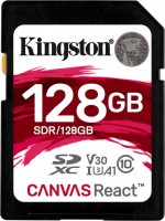 Memory Card Kingston SD Canvas React 128 GB