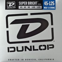 Photos - Strings Dunlop Super Bright 5-String Steel Bass 45-125 