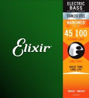 Strings Elixir Bass Stainless Steel Nanoweb 45-100 