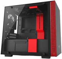 Photos - Computer Case NZXT H200 red