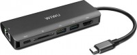 Photos - Card Reader / USB Hub WiWU Adapter H1 Plus 