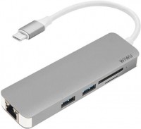 Photos - Card Reader / USB Hub WiWU USB-C Type Dock T4 