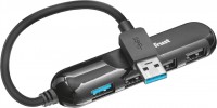 Photos - Card Reader / USB Hub Trust Aiva 4 Port USB 3.1 Hub 