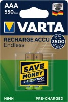 Photos - Battery Varta Rechargeable Accu Endless  2xAAA 550 mAh