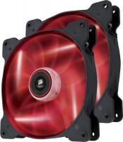 Photos - Computer Cooling Corsair SP140 LED Red Twin Pack 