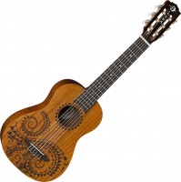 Photos - Acoustic Guitar Luna Uke Tattoo Mahogany 6 String Baritone 
