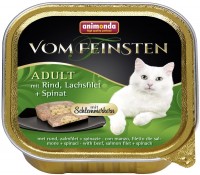 Photos - Cat Food Animonda Adult Vom Feinsten Beef/Salmon/Spinach  32 pcs