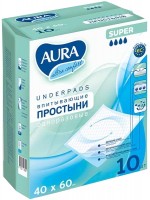 Photos - Nappies Aura Underpads 40x60 / 10 pcs 