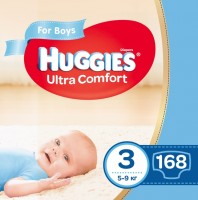 Photos - Nappies Huggies Ultra Comfort Boy 3 / 168 pcs 