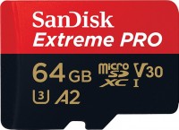 Memory Card SanDisk Extreme Pro V30 A2 microSDXC UHS-I U3 64 GB