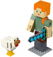 Photos - Construction Toy Lego Alex BigFig with Chicken 21149 