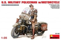 Photos - Model Building Kit MiniArt U.S. Military Policeman w/Motorcycle (1:35) 