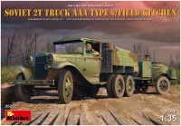 Photos - Model Building Kit MiniArt Soviet 2 Ton Truck AAA Type w/Field Kitchen (1:35) 