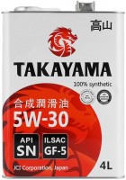 Photos - Engine Oil TAKAYAMA 5W-30 SN/GF-5 4 L