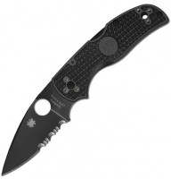 Knife / Multitool Spyderco Native 5 Combination Edge Black 