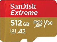 Memory Card SanDisk Extreme V30 A2 microSDXC UHS-I U3 512 GB